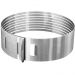Cortador De Bolos Em Camadas Redondo Ajustavel - Aro de Bolo em Aço Inox  