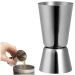 Dosador Duplo de Bebidas em Inox - 25ml e 50ml para Gin, Vodka e Drinks 