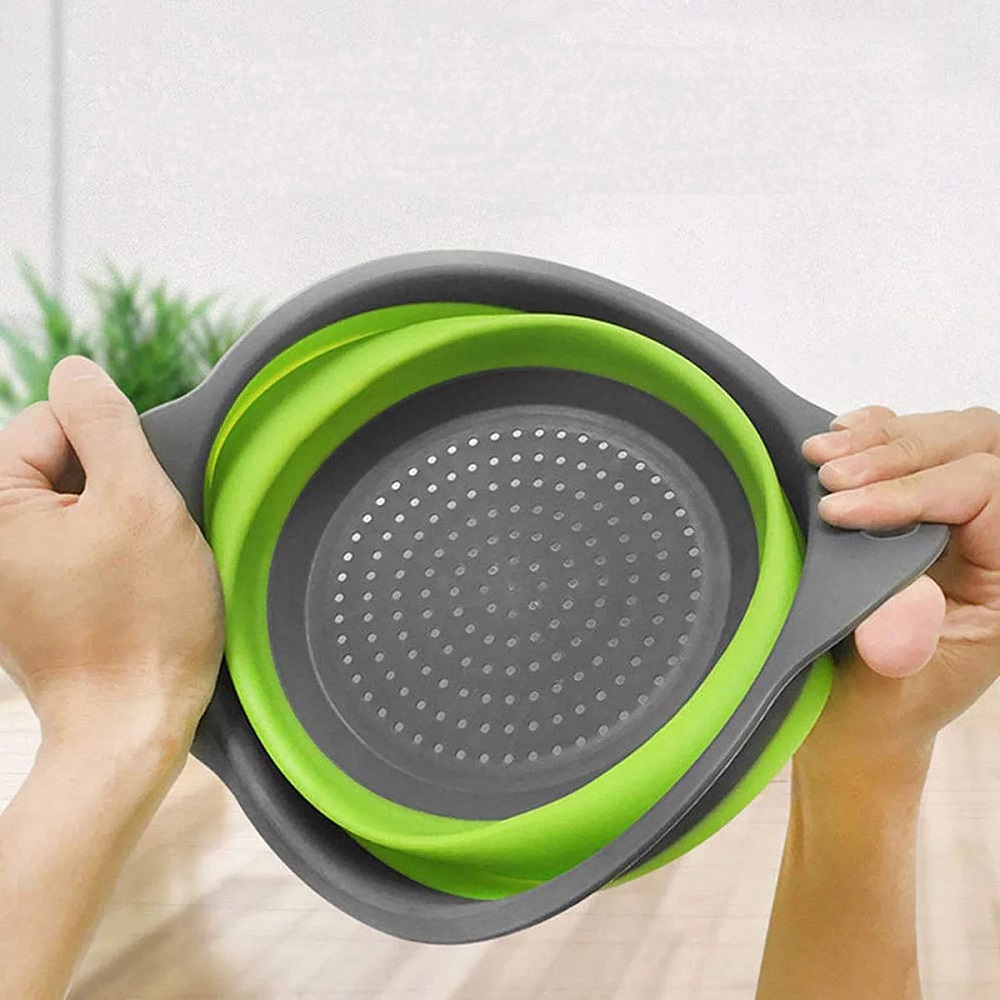 Escorredor Flexivel Silicone Verdura Massas Macarrão Vapor 