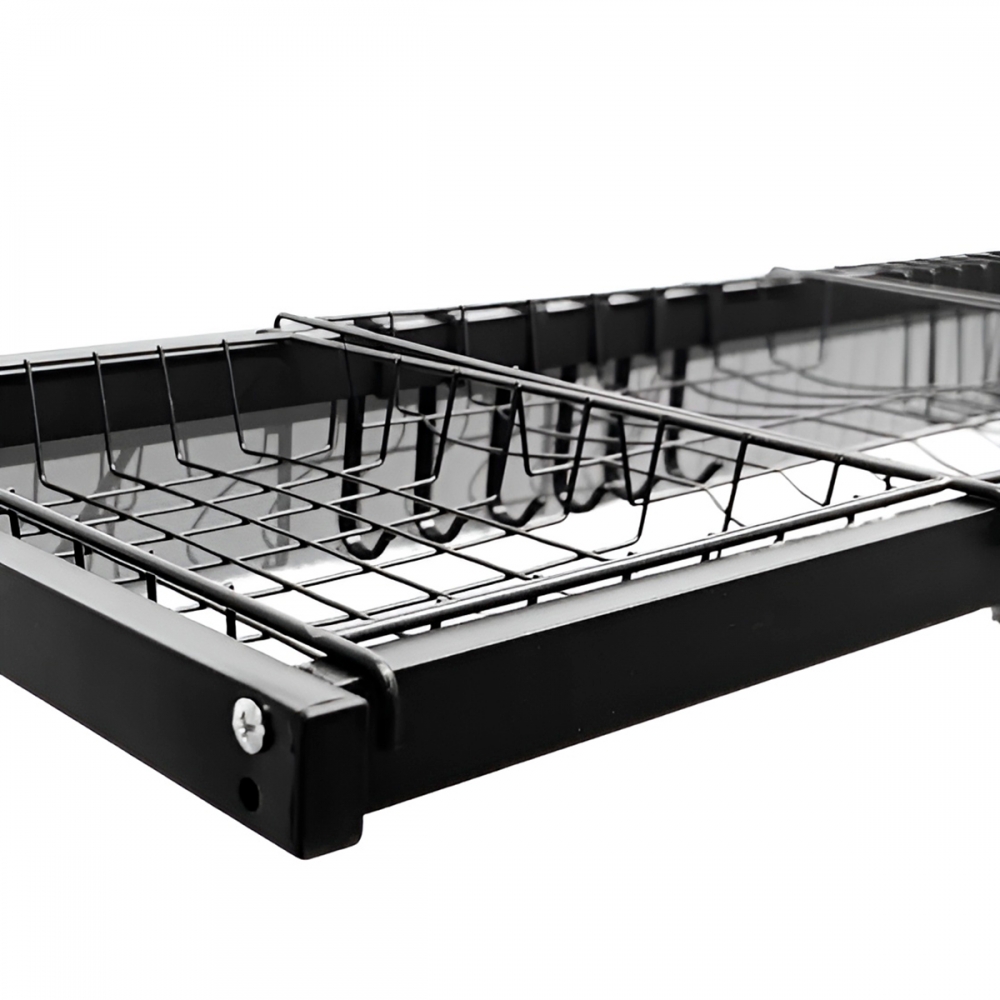 Escorredor Organizador De Louça Modular Suspenso Preto 