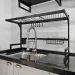 Escorredor Organizador De Louça Modular Suspenso Preto 