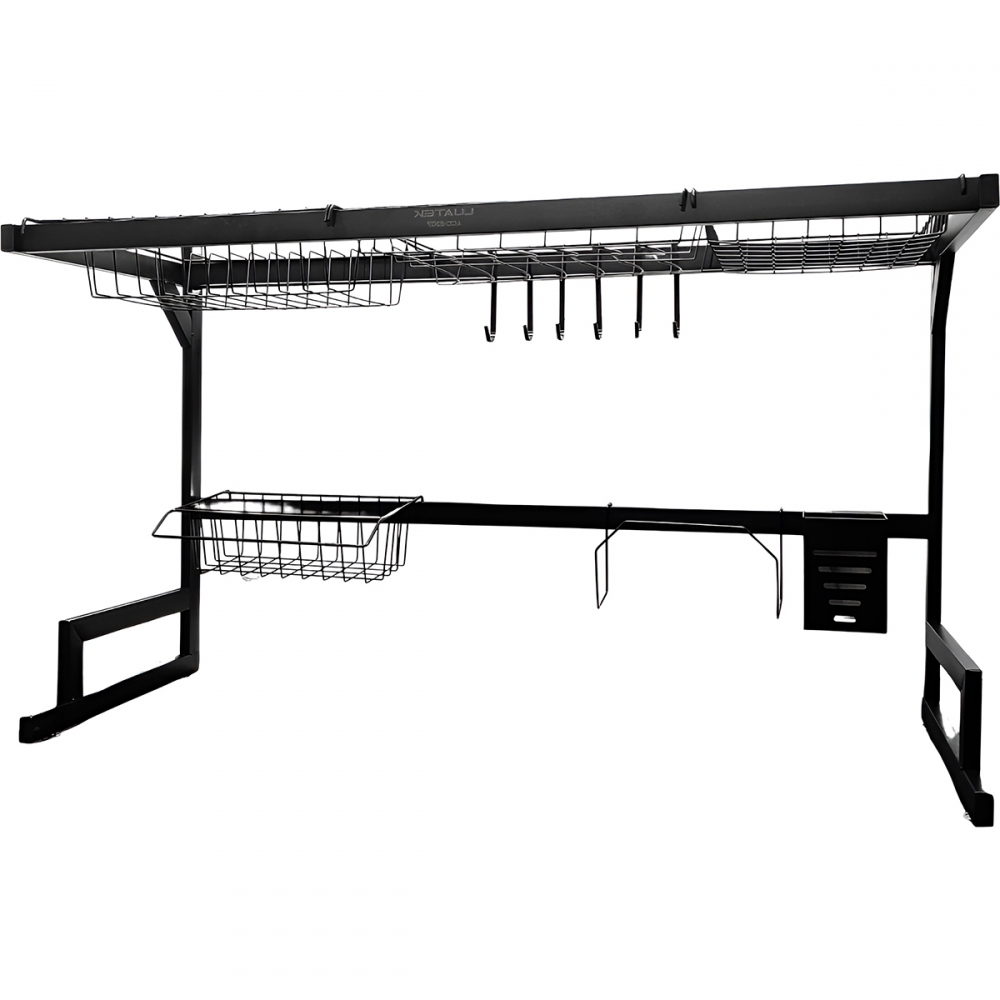 Escorredor Organizador De Louça Modular Suspenso Preto 