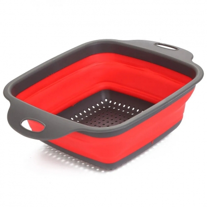 Escorredor Retrátil Silicone Verdura Massas Macarrão Vapor