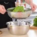 Escorredor de Alimentos, Macarrão, Massas, Arroz, Verduras - Inox 