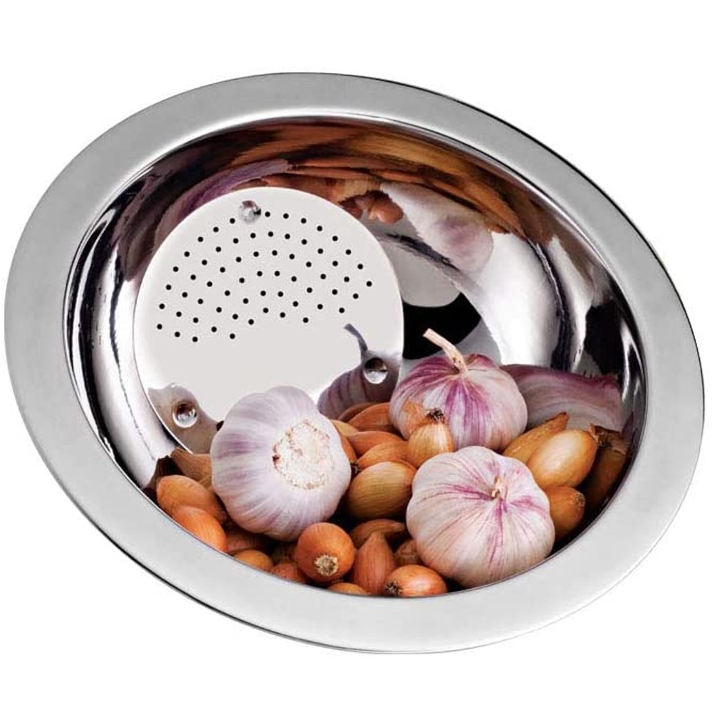 Escorredor de Arroz em Aço Inox - 20cm 