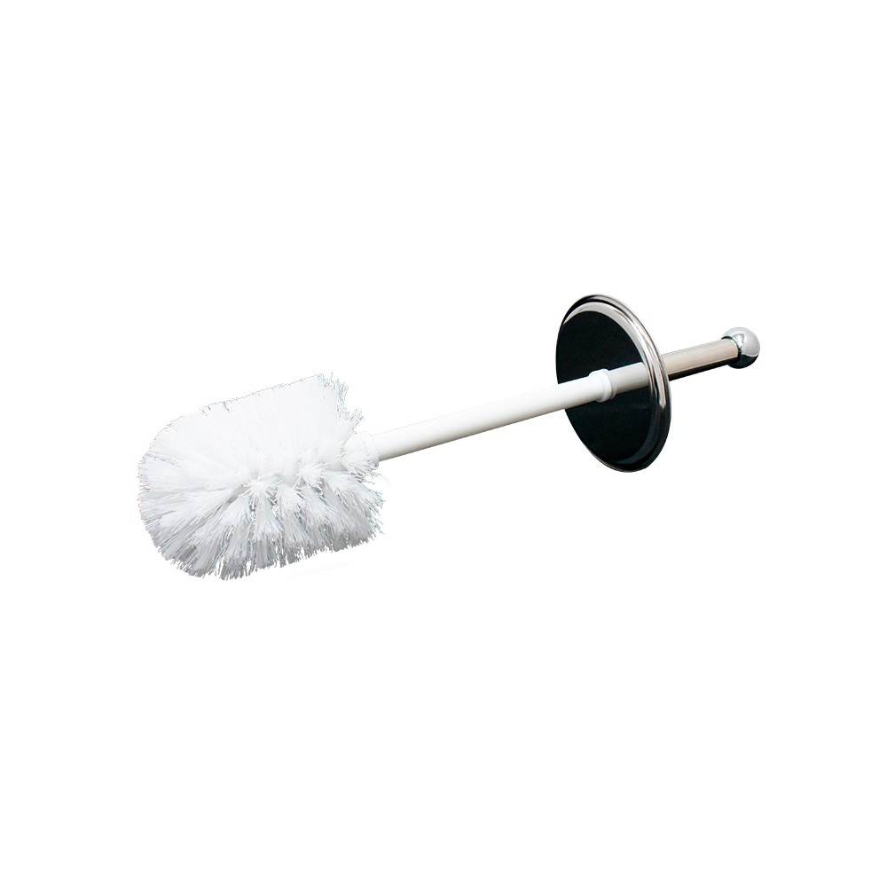 Escova Sanitária Com Cerdas Flexíveis E Suporte Inox para Banheiro 