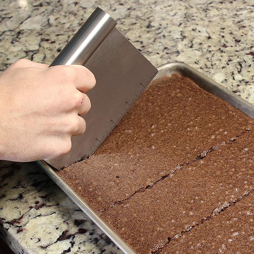 Espatula Massas Cozinha Confeiteiro com Medidas Inox