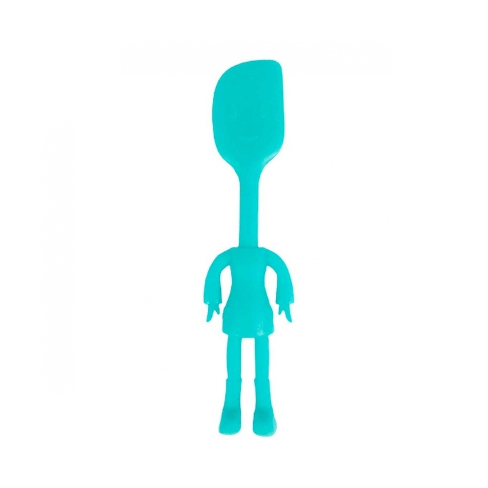 Espatula de Cozinha em Silicone Divertida  Azul