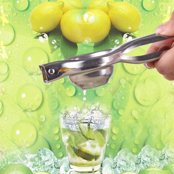 Espremedor De Limão Em Aço Inox 20 Cm  