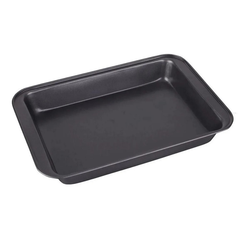Forma Assadeira Alta Retangular Antiaderente Carbono 42cm