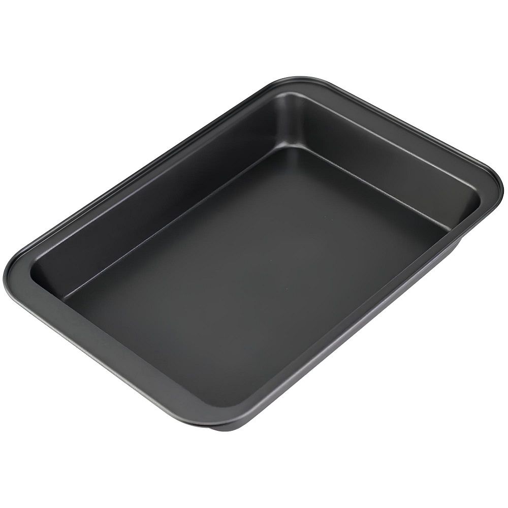 Forma Assadeira Antiaderente Preta Aço Carbono 37x25cm 
