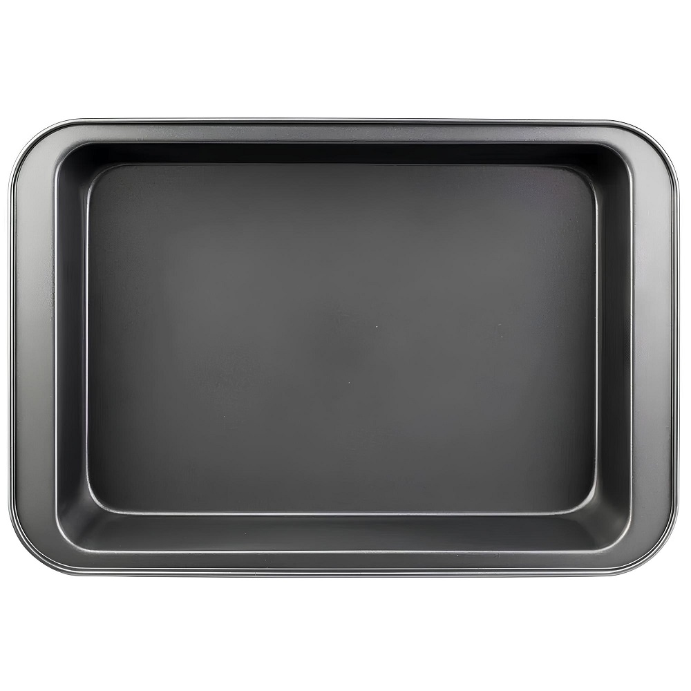 Forma Assadeira Antiaderente Preta Aço Carbono 37x25cm 
