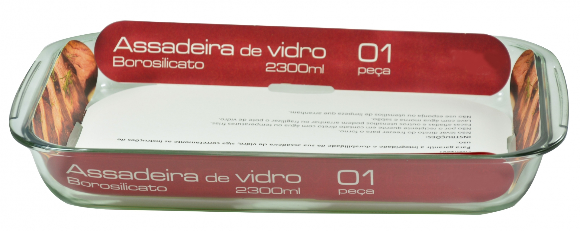 Forma Assadeira de Vidro Retangular 2300ml