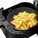 Forma De Silicone Air Fryer Redonda Grande 22cm C/ Alças - Cinza 