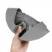 Forma De Silicone Air Fryer Redonda Grande 22cm C/ Alças - Cinza 