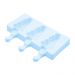 Forma de Silicone para Picole, doces, chocolates Formato Arvore Azul Claro