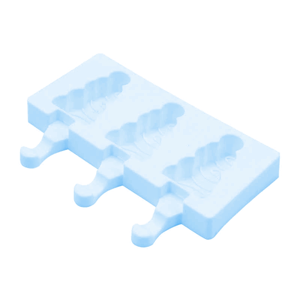 Forma de Silicone para Picole, doces, chocolates Formato Arvore Azul Claro