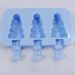 Forma de Silicone para Picole, doces, chocolates Formato Arvore Azul Claro
