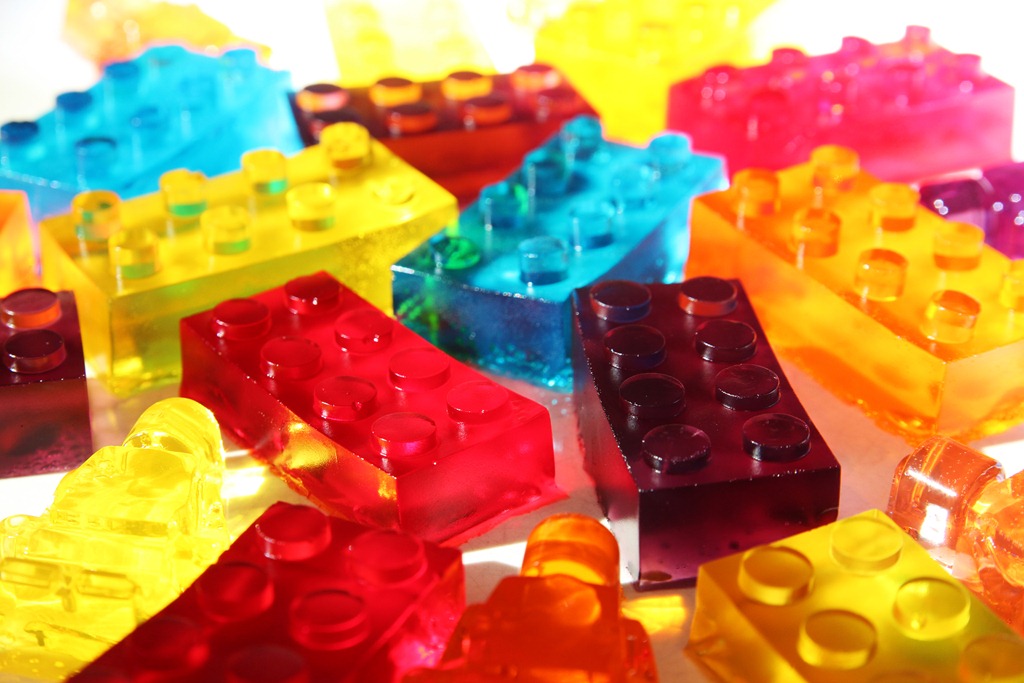Forma em Silicone para Gelo, Chocolate, Gelatina - Bloco de Montar