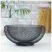 Fruteira Metal Preto 30cm Cesto Frutas Mesa 