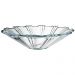 Fruteira decorativa - Centro de mesa de vidro - Peça decorativa de vidro 32cm 
