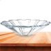 Fruteira decorativa - Centro de mesa de vidro - Peça decorativa de vidro 32cm 