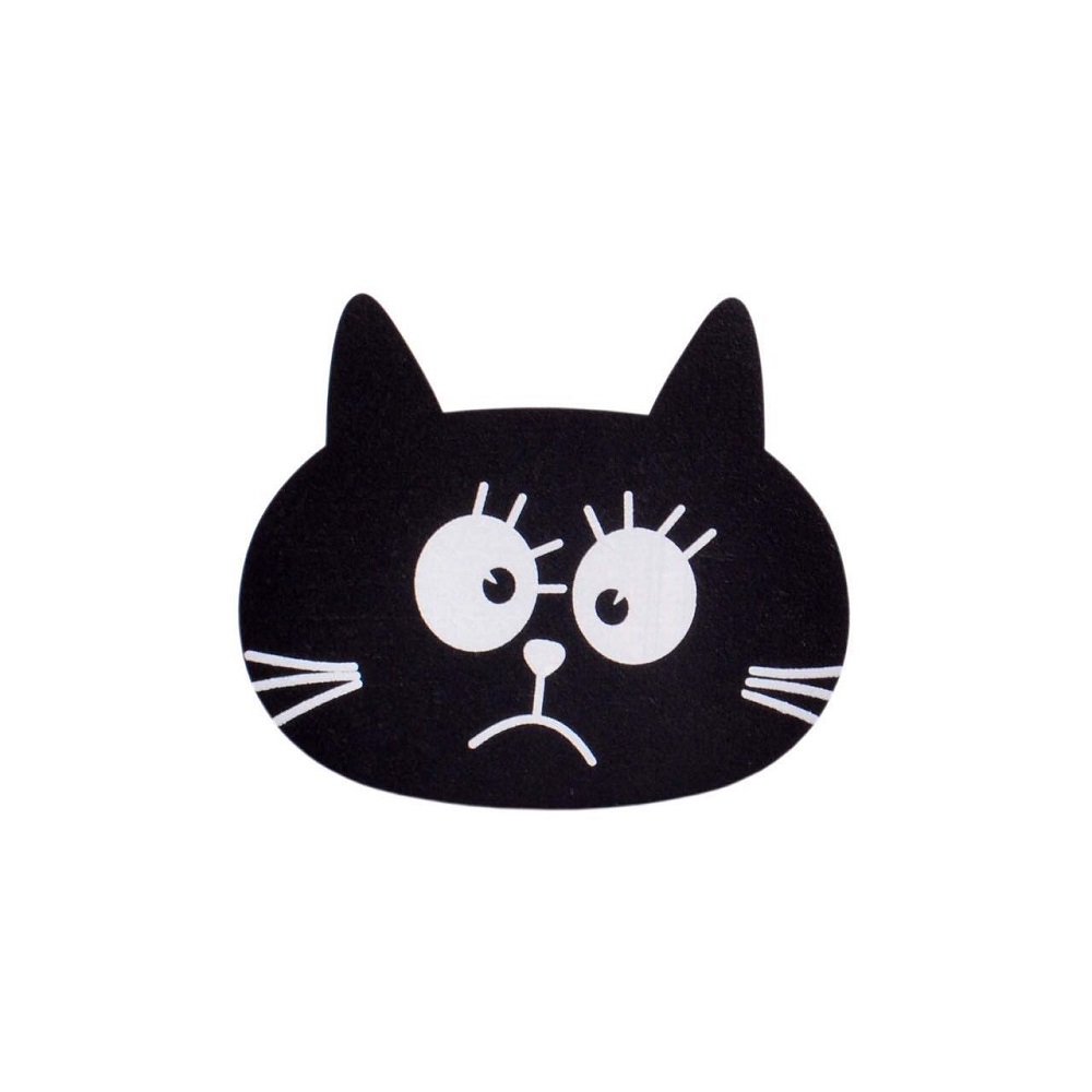 Gancho Pendurador Pino Espelho Adnet Criativo Gato Preto