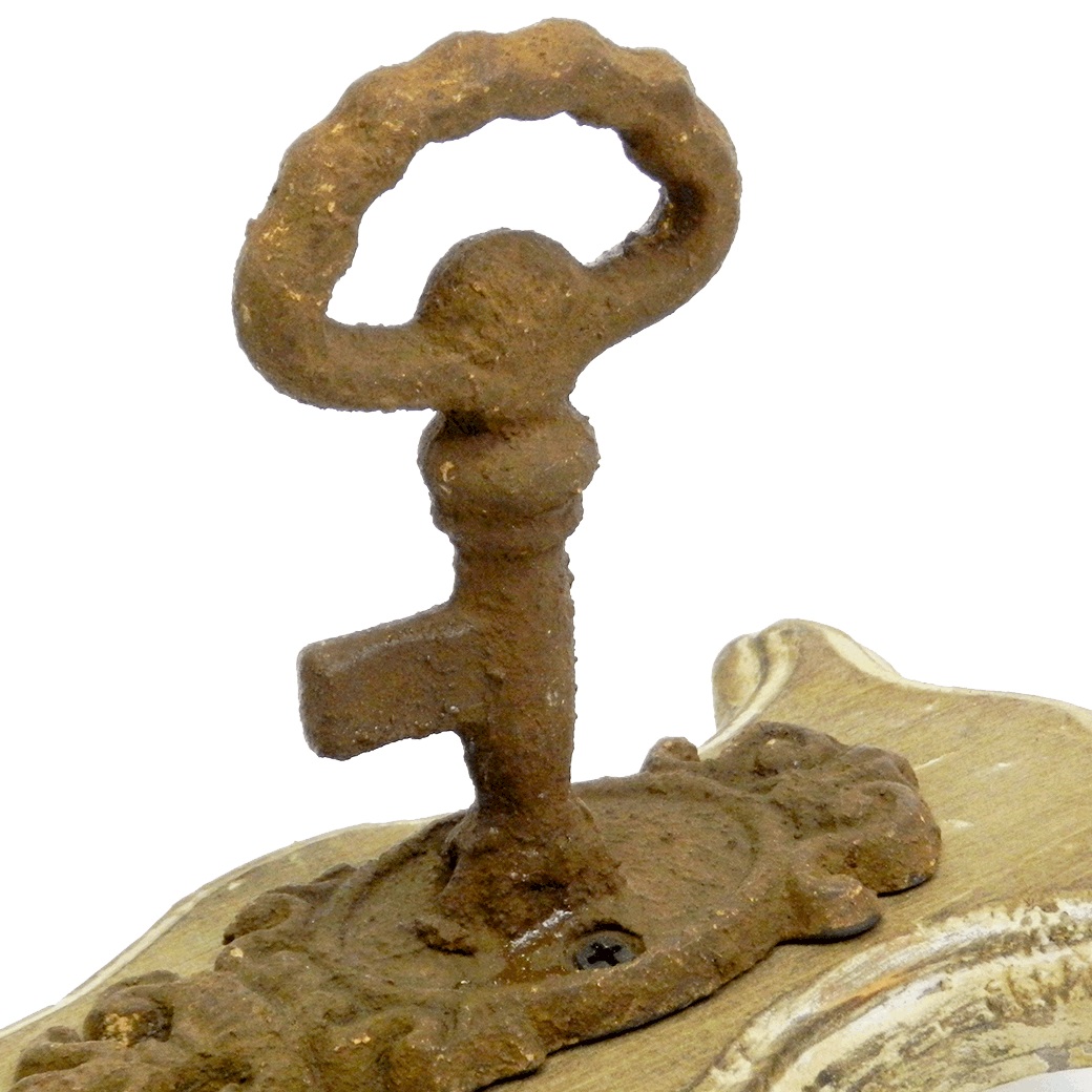 Gancho de Parede Madeira e Ferro Decorativo Vintage - Carisma