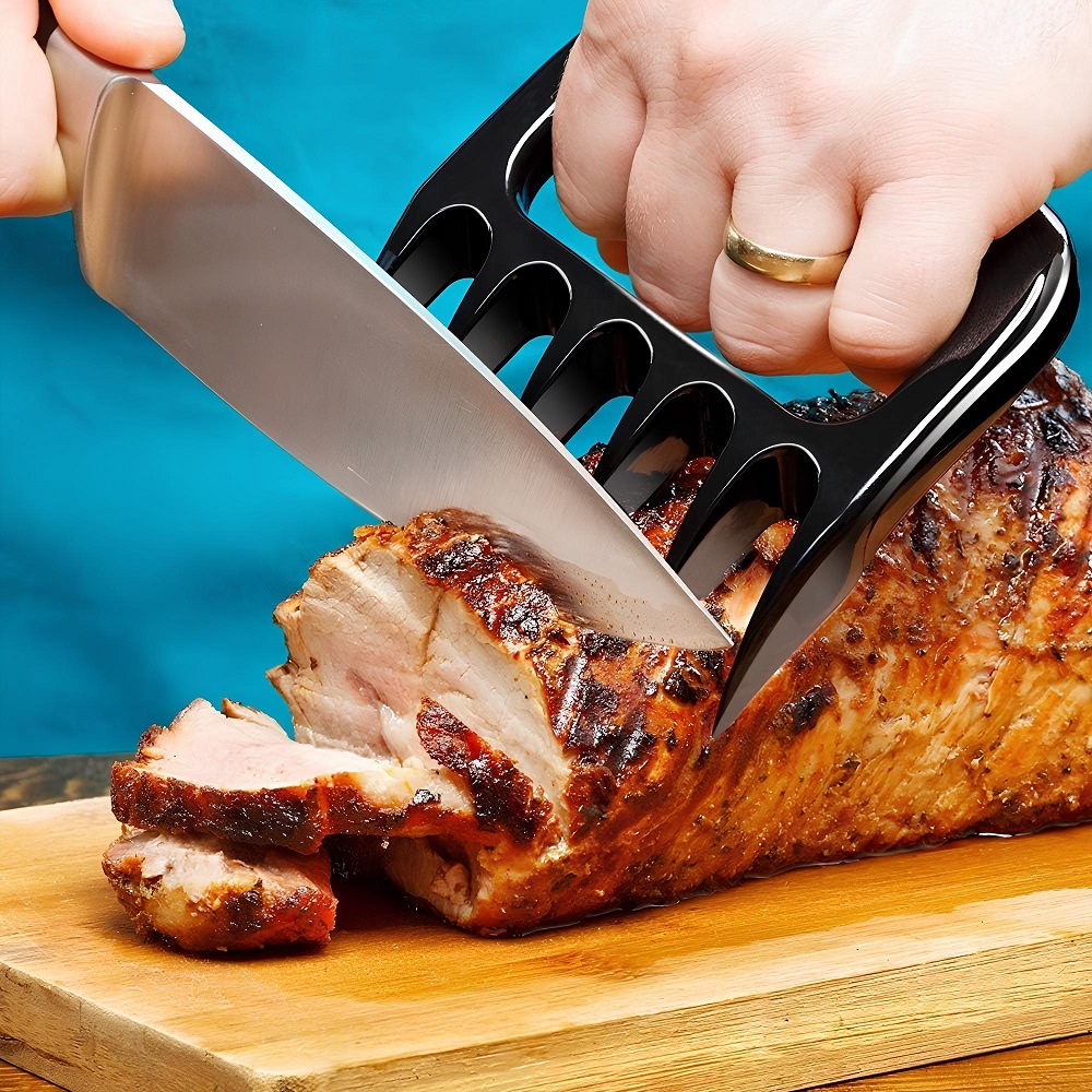 Garfo Desfiador Churrasco com Garra de Urso P/ Carne e Frango 