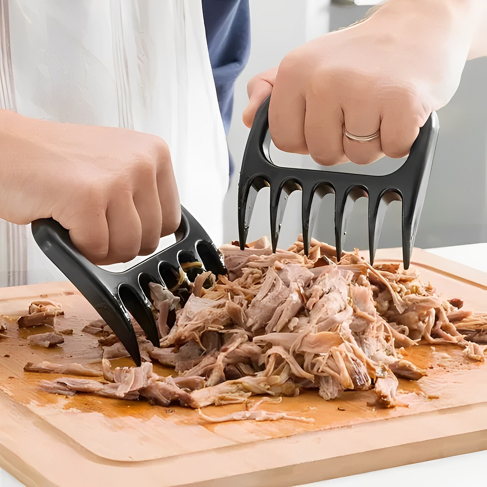 Garfo Desfiador Churrasco com Garra de Urso P/ Carne e Frango 