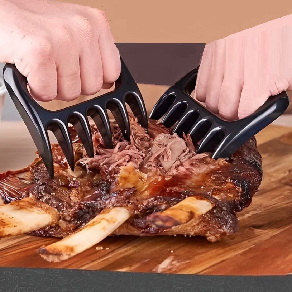 Garfo Desfiador Churrasco com Garra de Urso P/ Carne e Frango 