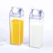 Garrafa Transparente Acrílica - 450ml - Com Trava Anti-Vazamento e Adesivo 