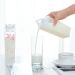 Garrafa Transparente Acrílica - 450ml - Com Trava Anti-Vazamento e Adesivo 