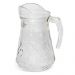 Jarra de Vidro 1300ml Transparente - Alça, Bico e Tampa para Água, Suco e Chá 