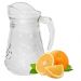 Jarra de Vidro 1300ml Transparente - Alça, Bico e Tampa para Água, Suco e Chá 