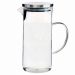 Jarra de Vidro Agua, Refresco ou Suco 1,3 Litros com Tampa Cromada 