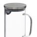 Jarra de Vidro Agua, Refresco ou Suco 1,3 Litros com Tampa Cromada 