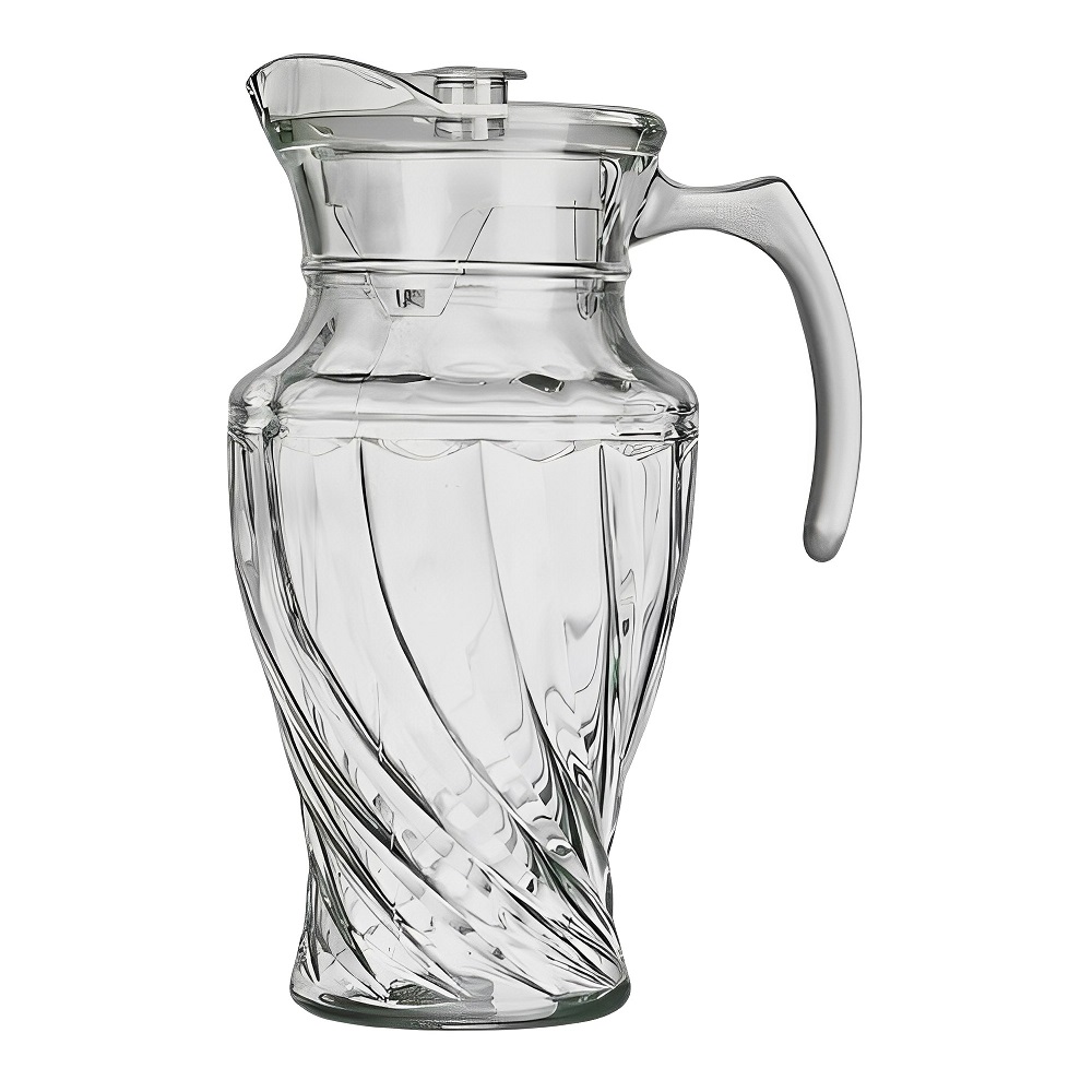 Jarra de Vidro Moderna 1800ml p/ Água, Sucos e Drinks 