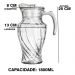 Jarra de Vidro Moderna 1800ml p/ Água, Sucos e Drinks 