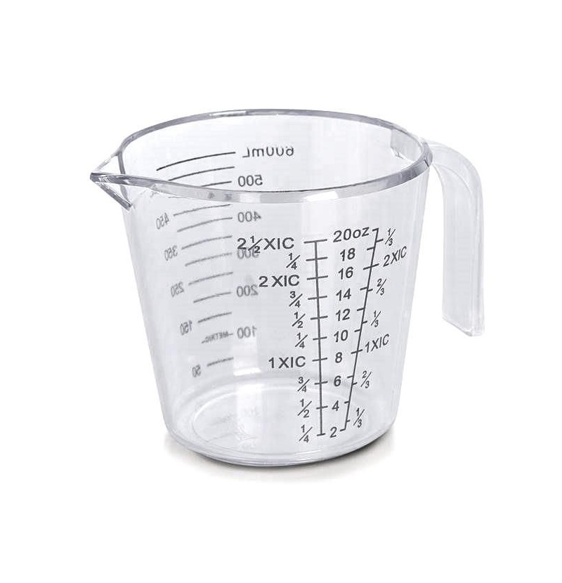 Jarra para Medir Receitas  Jarra Medidora 600 ml mede ml, cup e oz - HK 