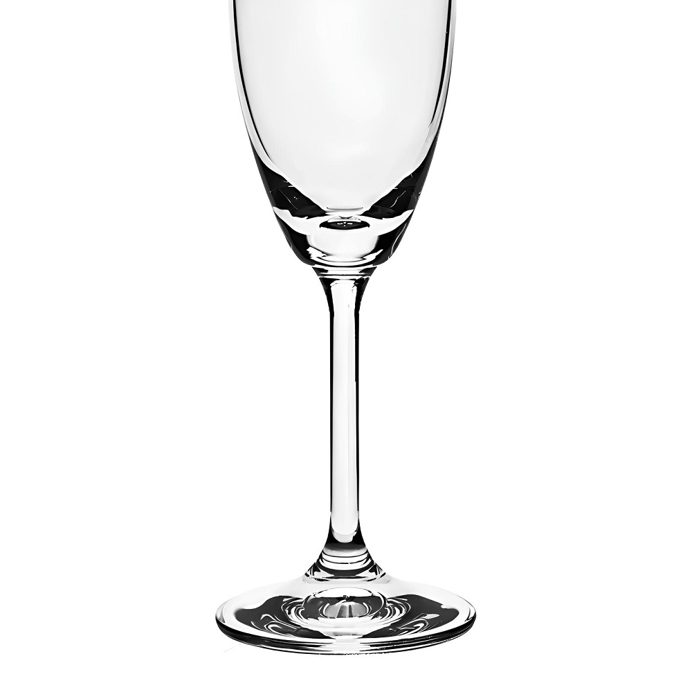 Jogo 6 Taças 220 ml Champanhe Espumante Cristal Ecológico-Premium- Gastro