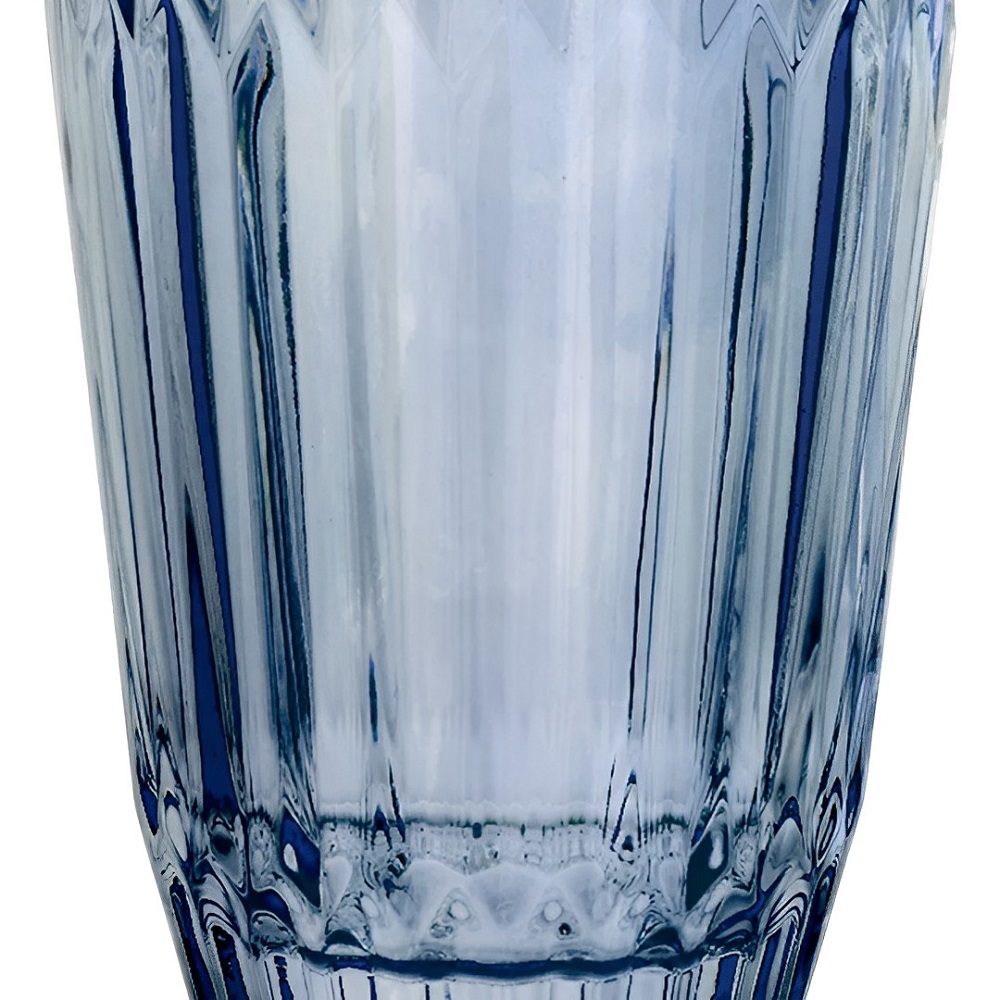 Jogo de Copo Vidro Azul 6 Unidades 355ml A13 Long Drink 