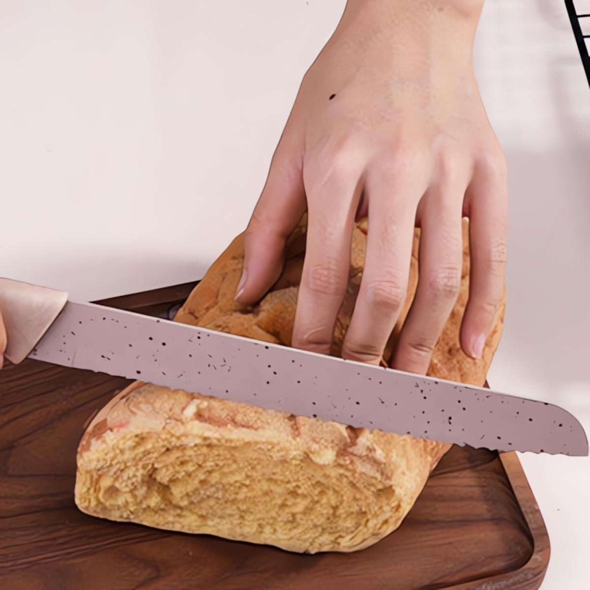 Jogo de Facas em Aço Inox - 6 Peças Coloridas com Tesoura e Descascador 