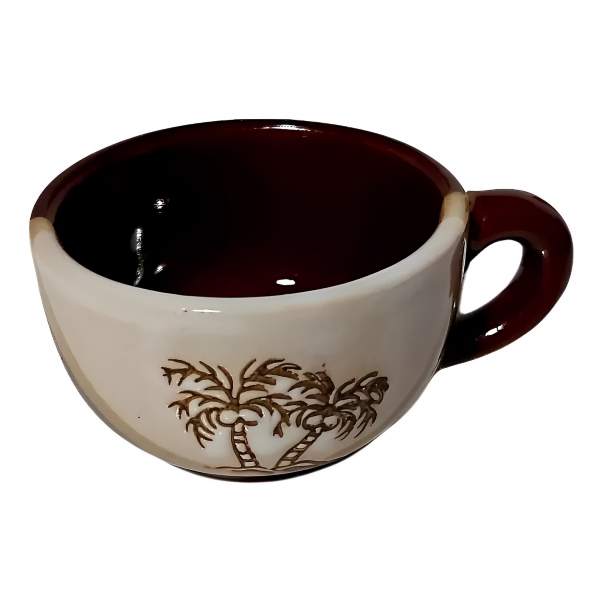 Jogo de Xícaras com Suporte e Bule de Cerâmica para Café e Chá 9 Peças  