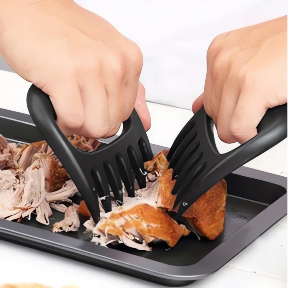 Kit 2 Garras de Urso para Desfiar Carnes - Desfie Carnes e Misture Saladas 