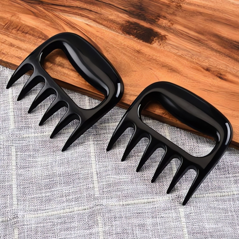 Kit 2 Garras de Urso para Desfiar Carnes - Desfie Carnes e Misture Saladas 