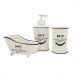 Kit Banheiro Saboneteira, Saboneteira Liquida, Porta Escova de Dentes  