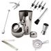 Kit Barman Profissional Coqueteleira 500ml 11 Peças Inox Caipirinha Drinks 