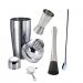 Kit Coqueteleira Aço Inox Bartender 05 Peças Drinks Coquetéis 