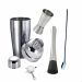 Kit Coqueteleira Aço Inox Bartender 05 Peças Drinks Coquetéis 